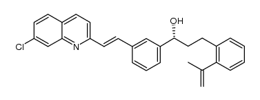 1R-{(3-[(E)-2-(7-chloroquinolin-2-yl) vinyl] phenyl)}-3- [2-(prop-1-en-2-yl) phenyl] propan-1-ol Structure