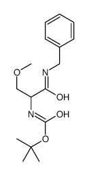 tert-butyl N-[1-(benzylamino)-3-methoxy-1-oxopropan-2-yl]carbamate Structure