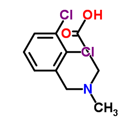 N-(2,3-Dichlorobenzyl)-N-methylglycine Structure