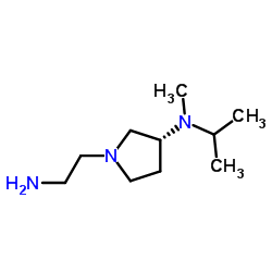 (3R)-1-(2-Aminoethyl)-N-isopropyl-N-methyl-3-pyrrolidinamine Structure