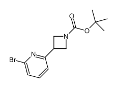 tert-butyl 3-(6-bromopyridin-2-yl)azetidine-1-carboxylate结构式