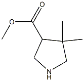 4,4-Dimethyl-pyrrolidine-3-carboxylic acid methyl ester Structure