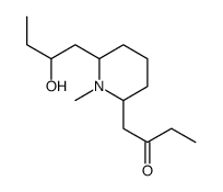 1-[6-(2-hydroxybutyl)-1-methylpiperidin-2-yl]butan-2-one结构式