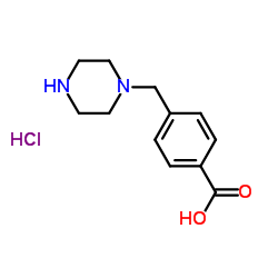 4-(1-Piperazinylmethyl)benzoic acid hydrochloride (1:1)结构式