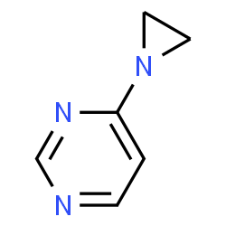 Pyrimidine, 4-(1-aziridinyl)- (9CI) Structure