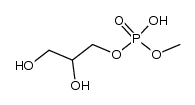 (+/-)-phosphoric acid-(2,3-dihydroxy-propyl ester)-methyl ester结构式