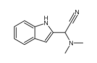 α-(dimethylamino)indole-2-acetonitrile结构式
