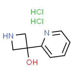 3-pyridin-2-ylazetidin-3-ol structure