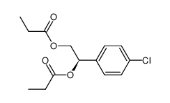 (R)-1-(4-chlorophenyl)ethane-1,2-diyl dipropionate结构式
