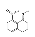 (E)-8-nitro-3,4-dihydro-1(2H)naphthalenone O-methyl oxime Structure