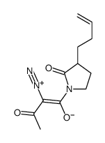 4-(3-but-3-enyl-2-oxopyrrolidin-1-yl)-3-diazonio-4-oxobut-2-en-2-olate结构式