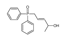 5-diphenylphosphorylpent-3-en-2-ol Structure