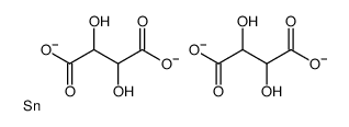 2,3-dihydroxybutanedioate, λ2-stannane结构式