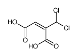 (Z)-2-(dichloromethyl)but-2-enedioic acid结构式