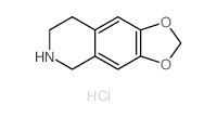 1,3-Dioxolo[4,5-g]isoquinoline,5,6,7,8-tetrahydro-, hydrochloride (1:1) structure