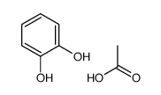 acetic acid,benzene-1,2-diol结构式