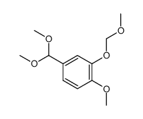 1-methoxy-2-(methoxymethoxy)-4-(dimethoxymethyl)benzene Structure