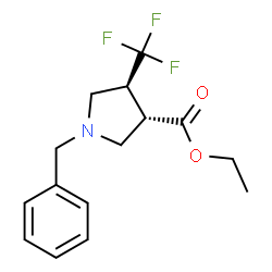 反式-1-苄基-4-(三氟甲基)吡咯烷-3-羧酸乙酯图片