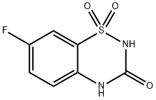 7-Fluoro-2H-benzo[e][1,2,4]thiadiazin-3(4H)-one 1,1-dioxide Structure