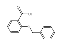 Benzoic acid,2-[(phenylmethyl)thio]- structure
