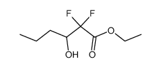 2,2-difluoro-3-hydroxyhexanoic acid ethyl ester Structure