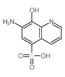 5-Quinolinesulfonicacid, 7-amino-8-hydroxy-结构式