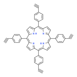 5,10,15,20-Tetrakis(4-ethynylphenyl)-21H,23H-porphine structure