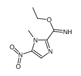 ethyl 1-methyl-5-nitroimidazole-2-carboximidate结构式