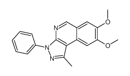 7,8-dimethoxy-1-methyl-3-phenylpyrazolo[3,4-c]isoquinoline Structure