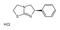 (R)-2,3,5,6-tetrahydro-6-phenylimidazo[2,1-b]thiazole monohydrochloride结构式