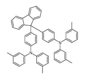 3-methyl-N-[4-[9-[4-(3-methyl-N-(3-methylphenyl)anilino)phenyl]fluoren-9-yl]phenyl]-N-(3-methylphenyl)aniline Structure