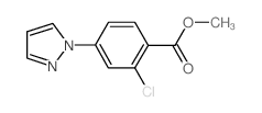 METHYL 2-CHLORO-4-(1H-PYRAZOL-1-YL)BENZENECARBOXYLATE structure