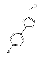 2-(4-溴-苯基)-5-氯甲基呋喃结构式