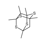1,3,5,7,9-Pentamethyl-2,4,6,8-tetrathiaadamantane structure