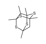 1,3,5,7,9-Pentamethyl-2,4,6,8-tetrathiaadamantane结构式