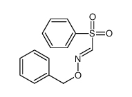 PHENYLSULFONYLMETHANAL O-BENZYL OXIME结构式