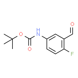 tert-Butyl (4-fluoro-3-formylphenyl)carbamate Structure