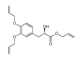 allyl (R)-3-(3,4-bis(allyloxy)phenyl)-2-hydroxypropanoate Structure