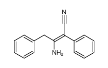 3-amino-2,4-diphenyl-2-butenenitrile Structure