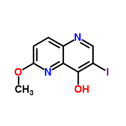 3-Iodo-6-methoxy-1,5-naphthyridin-4-ol结构式