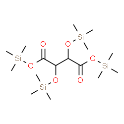 2,3-Bis(trimethylsilyloxy)butanedioic acid di(trimethylsilyl) ester结构式