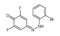 4-[(2-bromophenyl)hydrazinylidene]-2,6-difluorocyclohexa-2,5-dien-1-one结构式