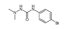 N-(4-bromophenyl)-2,2-dimethylhydrazinecarboxamide结构式