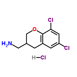 1-(6,8-Dichloro-3,4-dihydro-2H-chromen-3-yl)methanamine hydrochloride (1:1)结构式