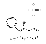 Perchloric acid compound with 6-methyl-11H-5lambda~4~-thiochromeno[4,3-b]indole (1:1) picture