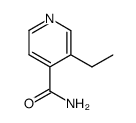 Isonicotinamide, 3-ethyl- (8CI) structure