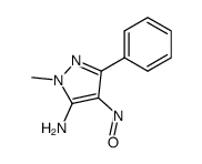 5-Amino-1-methyl-4-nitroso-3-phenylpyrazole Structure