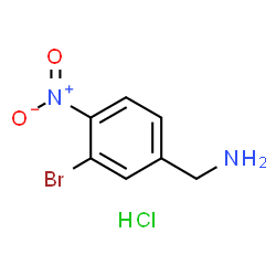 (3-Bromo-4-nitrophenyl)methanamine hydrochloride Structure