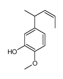 2-methoxy-5-pent-3-en-2-ylphenol结构式