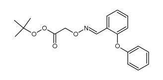 tert-butyl 2-(((2-phenoxybenzylidene)amino)oxy)ethaneperoxoate Structure